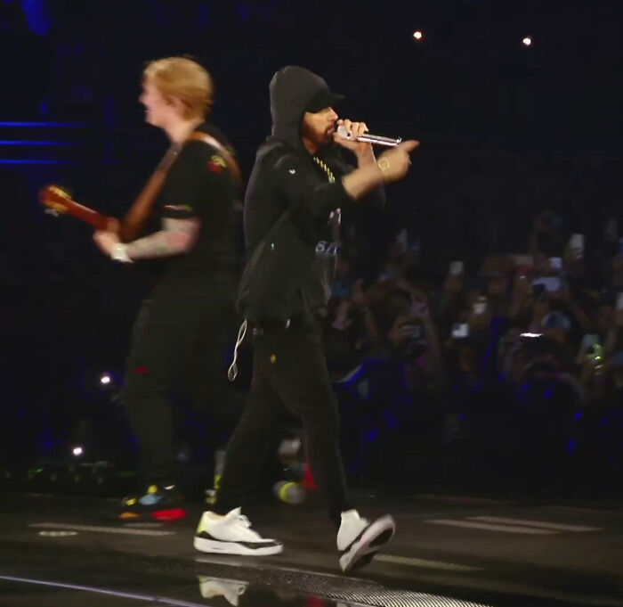 Unexpected Duo Leaves Fans Stunned As Eminem Steps On Stage At Ed Sheeran Concert Unexpected Duo Leaves Fans Stunned As Eminem Steps On Stage At Ed Sheeran Concert