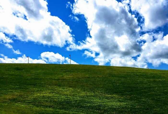 This Hill Near My House Looks Like The Default Windows Xp Wallpaper