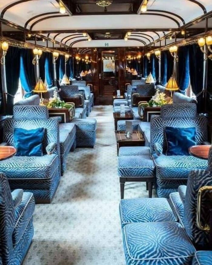 El interior del Orient Express, construido en 1883