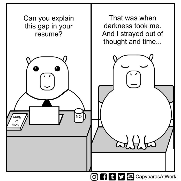 A Funny Comic About Capybaras In A Toxic Work Environment