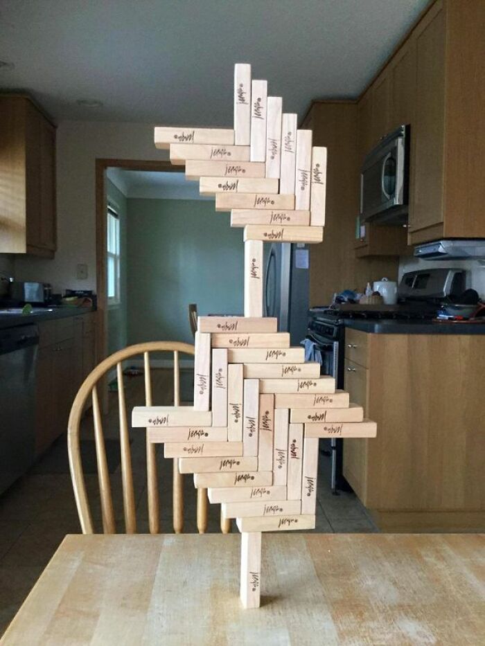 A Jenga Structure I Made. It Was Pretty Easy