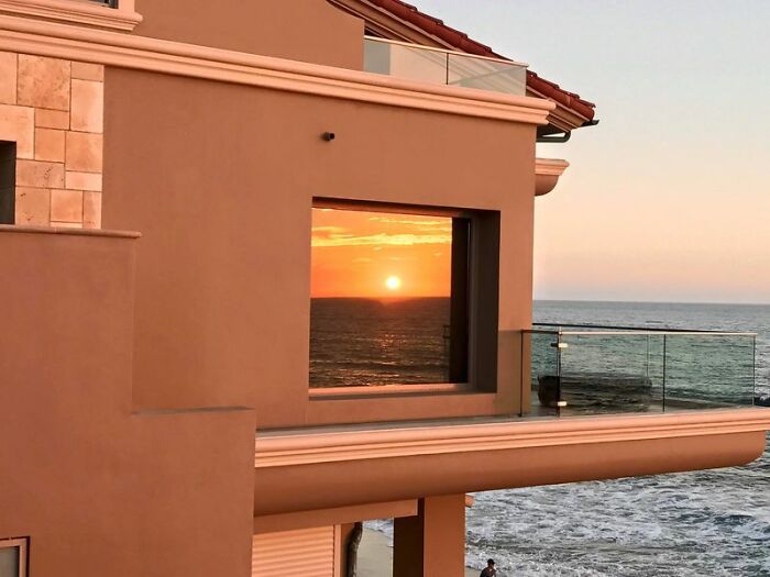 This Reflection Of The Sunset Gave Us A Better View Than The Actual Sunset