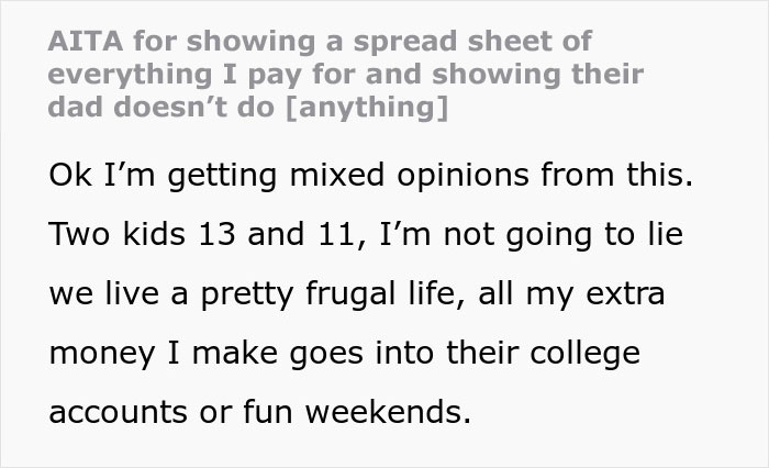 Mom Is Tired Of Ex Pretending To Be ‘Fun Parent’ While She Takes Care Of Everything, Exposes Him Mom Is Tired Of Ex Pretending To Be ‘Fun Parent’ While She Takes Care Of Everything, Exposes Him