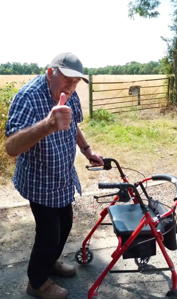 Bride Swaps Flower Girls For 'Flower Grandpa'