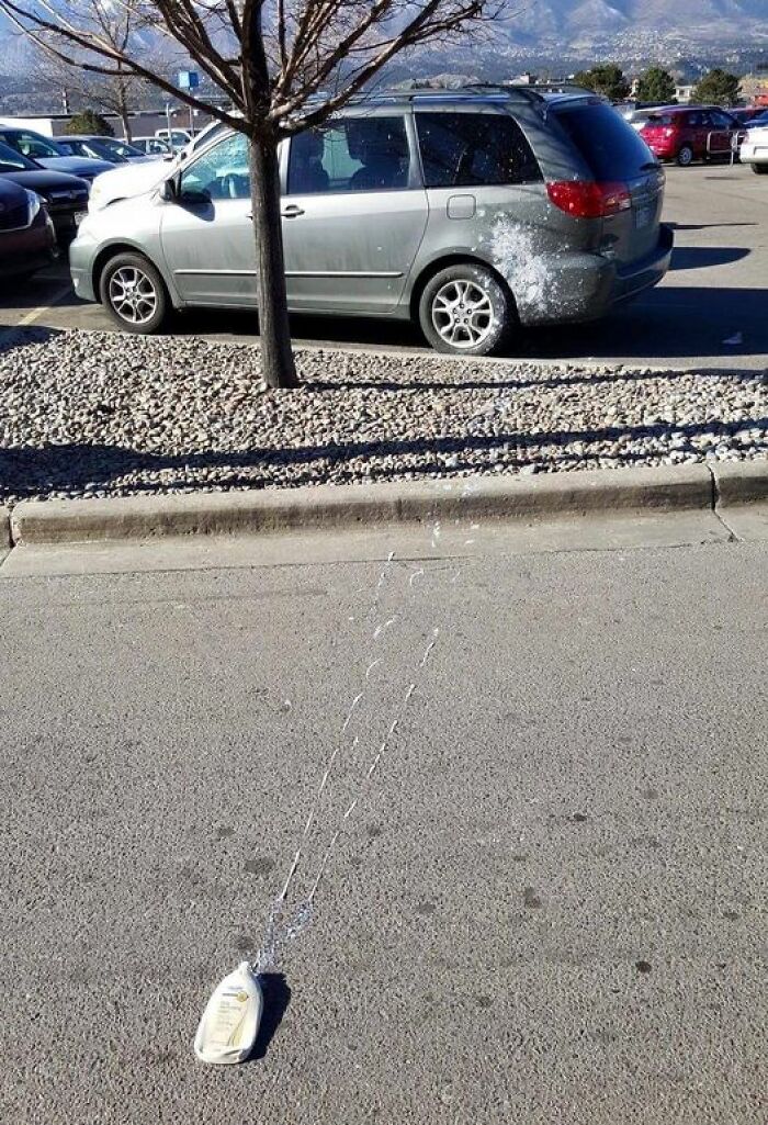 What Happens When A Lotion Bottle Gets Run Over By A Car