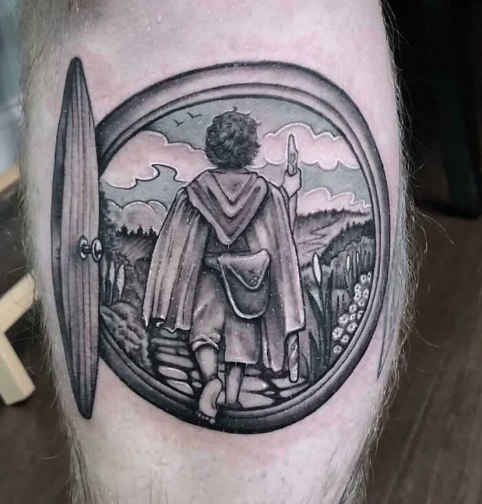 Frodo Leaving The Shire tattoo