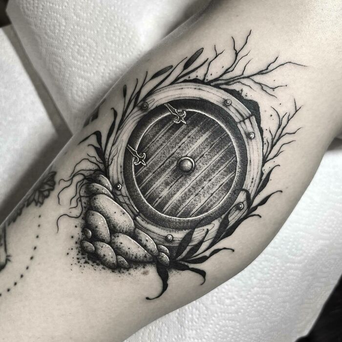 Hobbit hole for Kieran's first tattoo 🥳 | Instagram