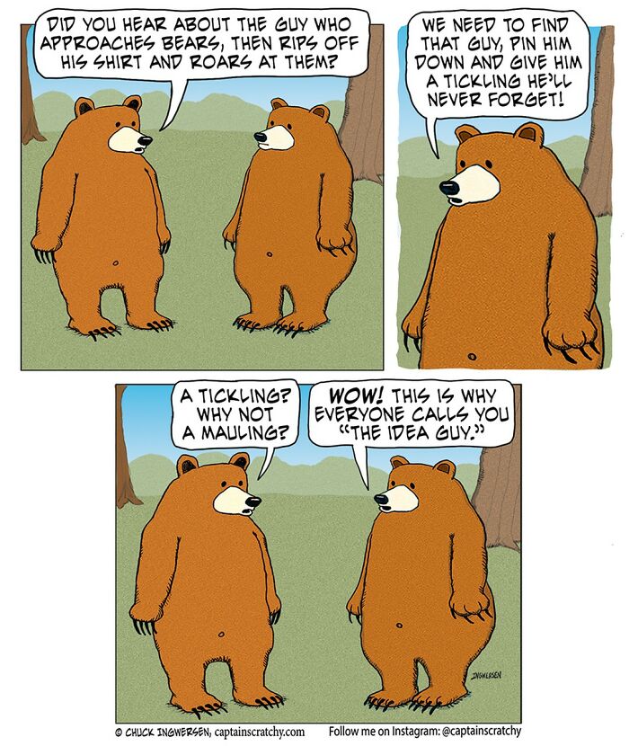 New Wholesome Single-Panel Comics By “Captain Scratchy” About Animals Can Amuse You