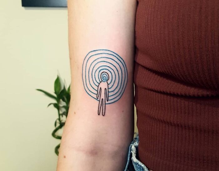 A Spiral Creature tattoo 