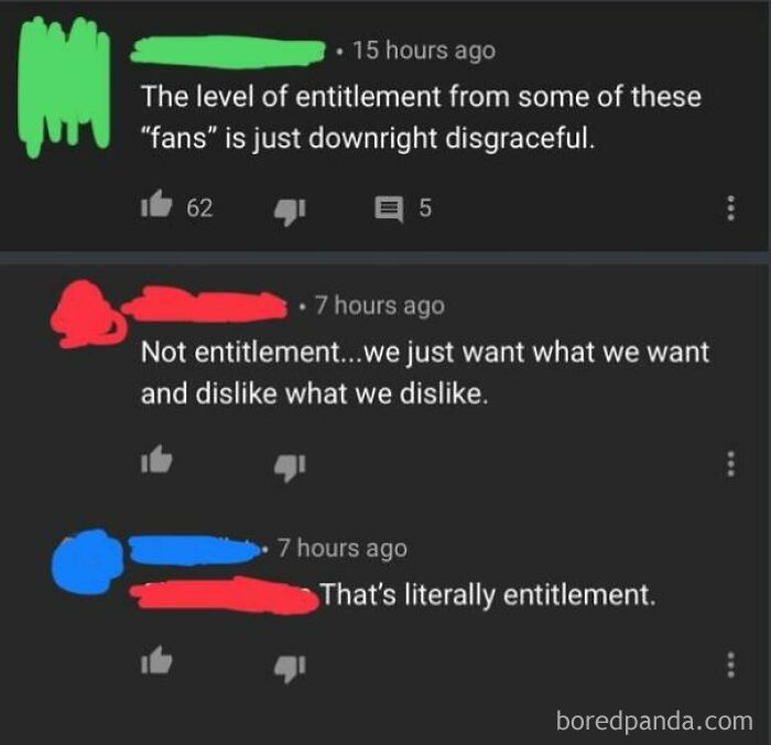 Person Denies Entitlement, But Gets Called Out For What It Is