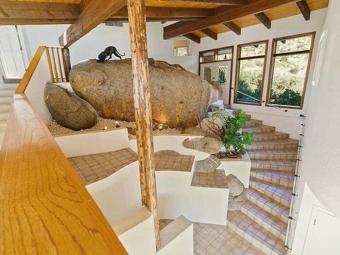 What Is It With Rich People Having Boulders Inside Their Homes???