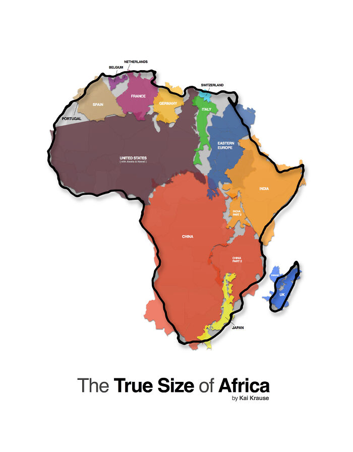 All These Countries Fit Inside Africa