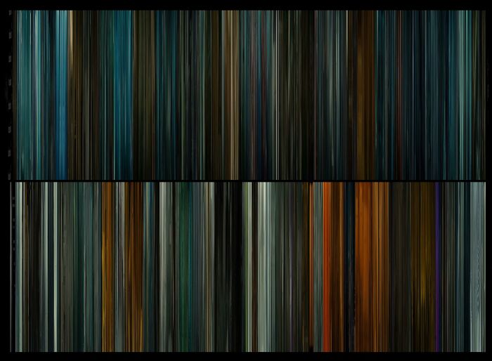 Inspired By Recent Blade Runner Barcode - Both Films Together [oc]