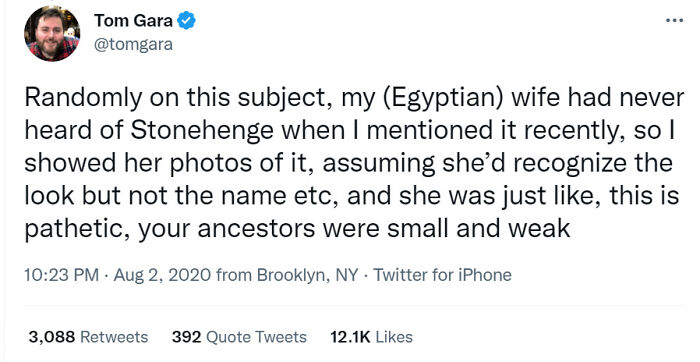 An Egyptian Woman Is Unimpressed By Stonehenge