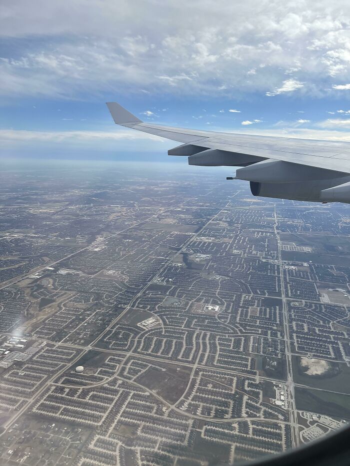 Took This Flying Into Dfw Yesterday. Imagine The Poor Children Who Have To Grow Up In This Endless Labyrinth Of Concrete Roads And Fences