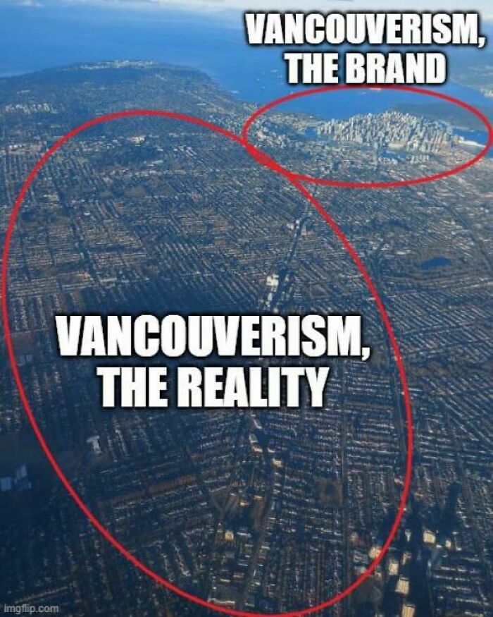 Overpriced Average Urban City. Vancouver, Canada