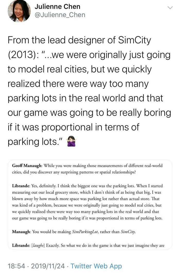 Realistic Parking Lots Were Briefly Considered For Simcity
