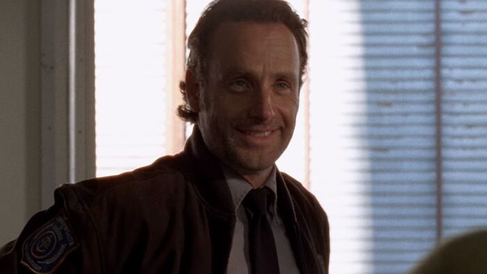 Rick Grimes smiling 