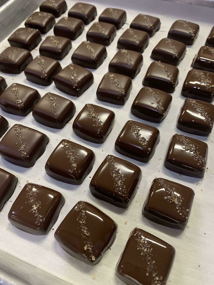 Freshly Dipped Caramels. (I’m A Chocolatier In Training!)