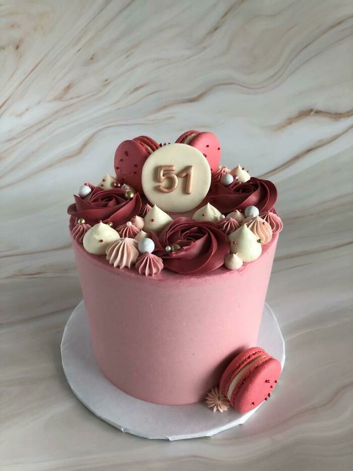 Girlfriend Made A Raspberry Vanilla Cake!