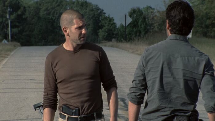 Shane Walsh talking to Rick Grimes 