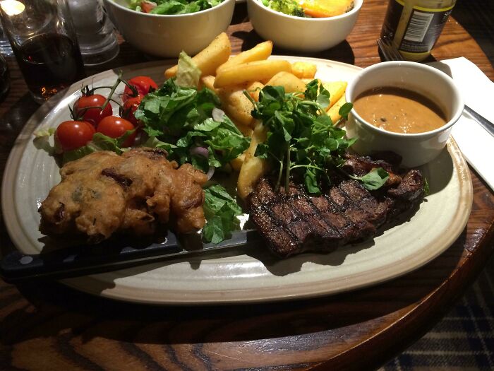 I Ordered A Steak And It Came With A Sleeping Puppy!