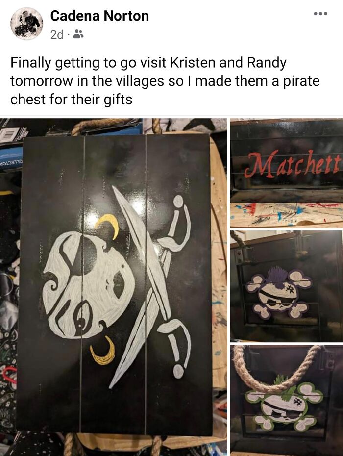 Just Finished Up This Pirate Chest For My Friend