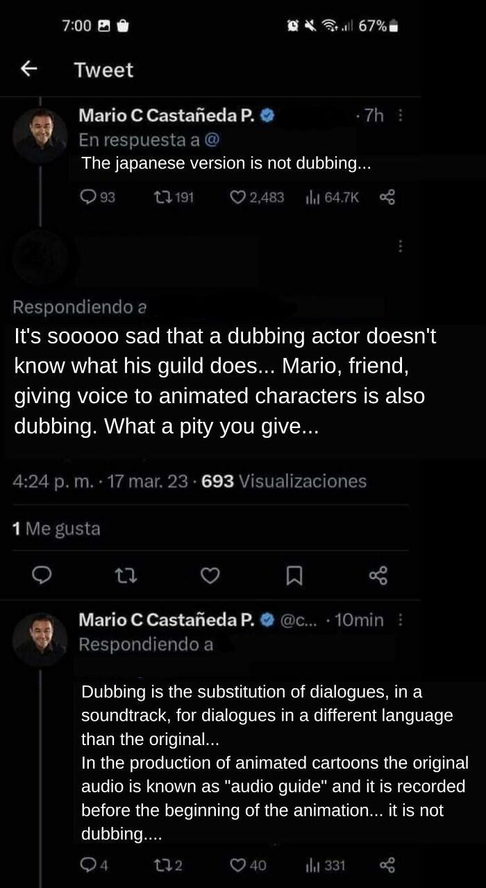 This Guy Thinks He Knows More Than The Dubbing Actor Of Goku In Spanish