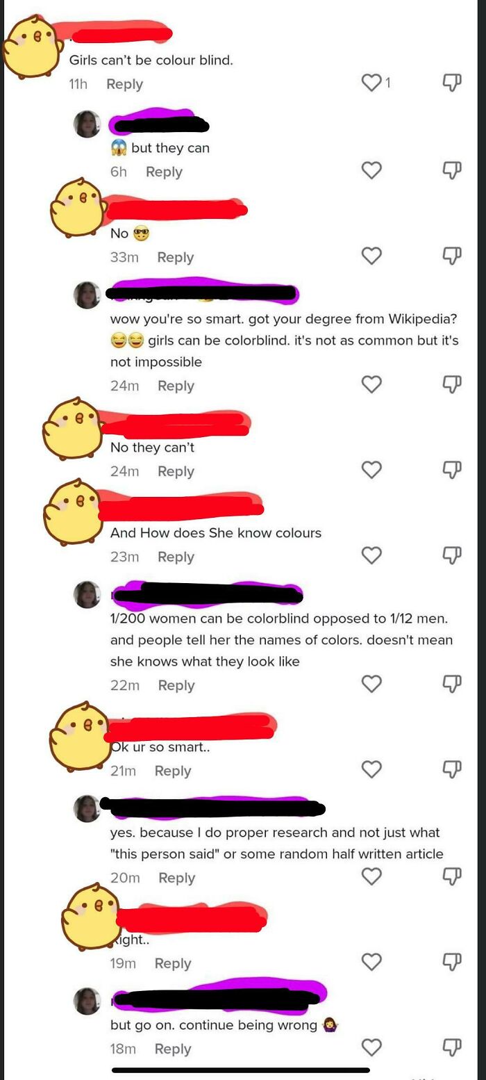 Comments On Video Of Woman Who Is Color Blind. Chick Here, Is Just Blind To The Truth