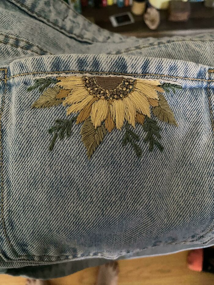 First Time Embroidering On Clothes!