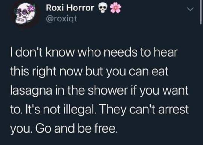 I Needed To Hear That. Thank You