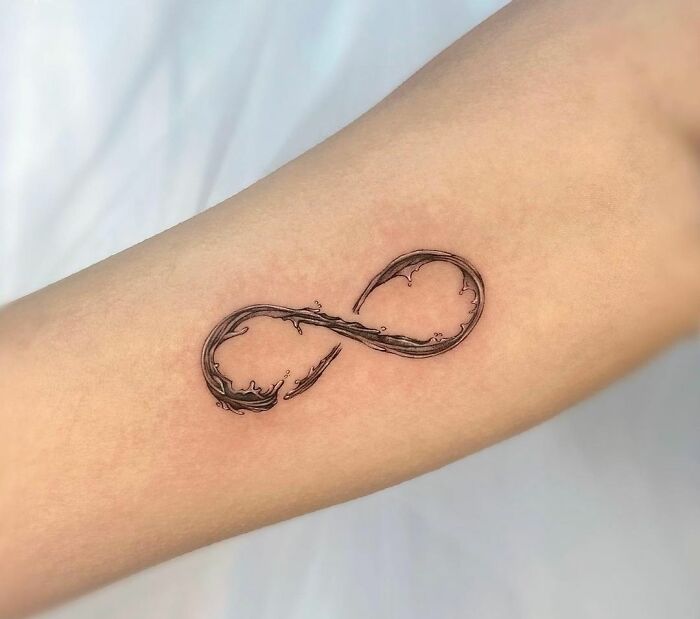 wave infinity tattoo