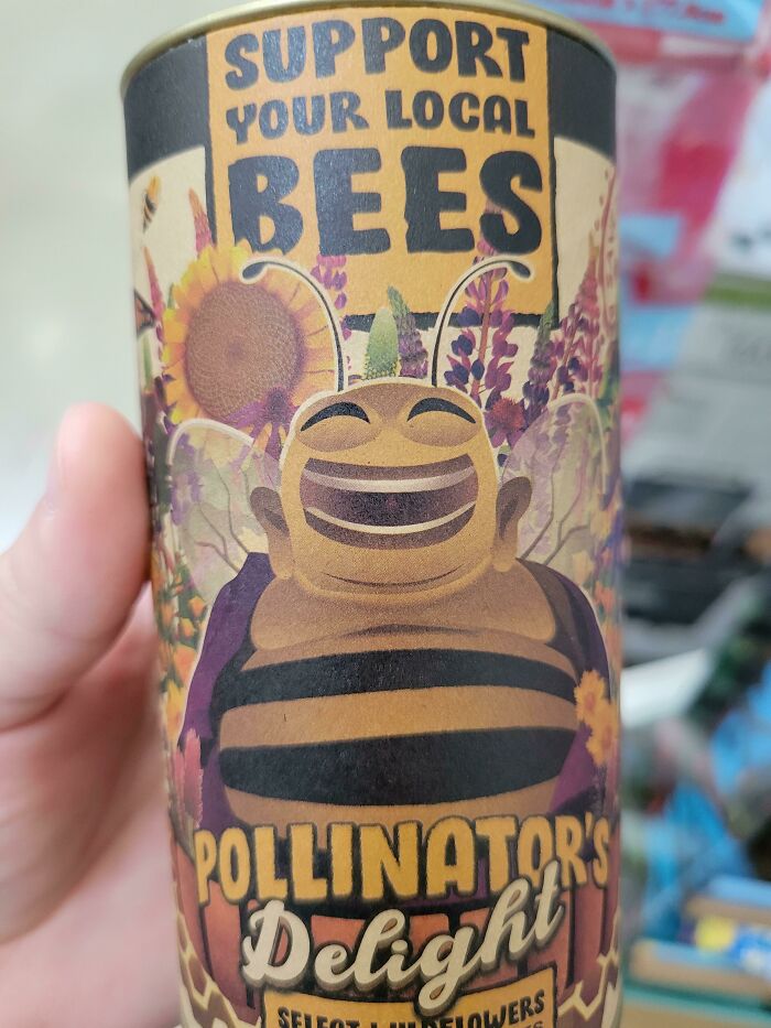 A Bee Crossed With Laughing Buhdda. What Vould Go Wrong?