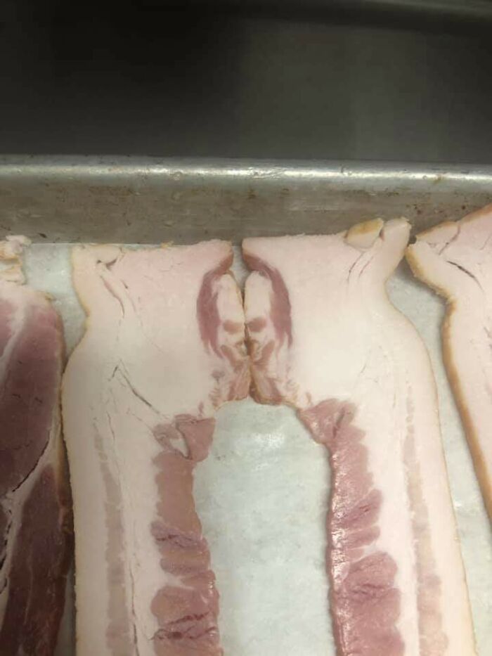 Evil Clown Found In Two Bacon Slices