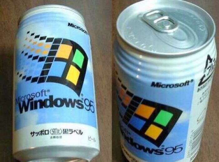 Windows 95 Cola, Sold In Japan To Advertise The Release