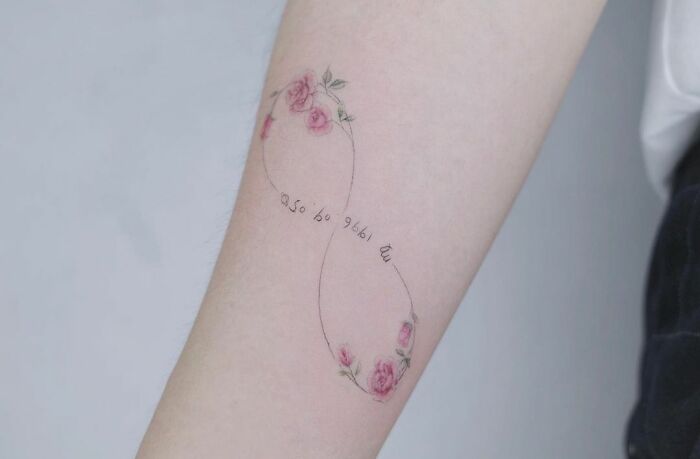 infinity rose tattoo