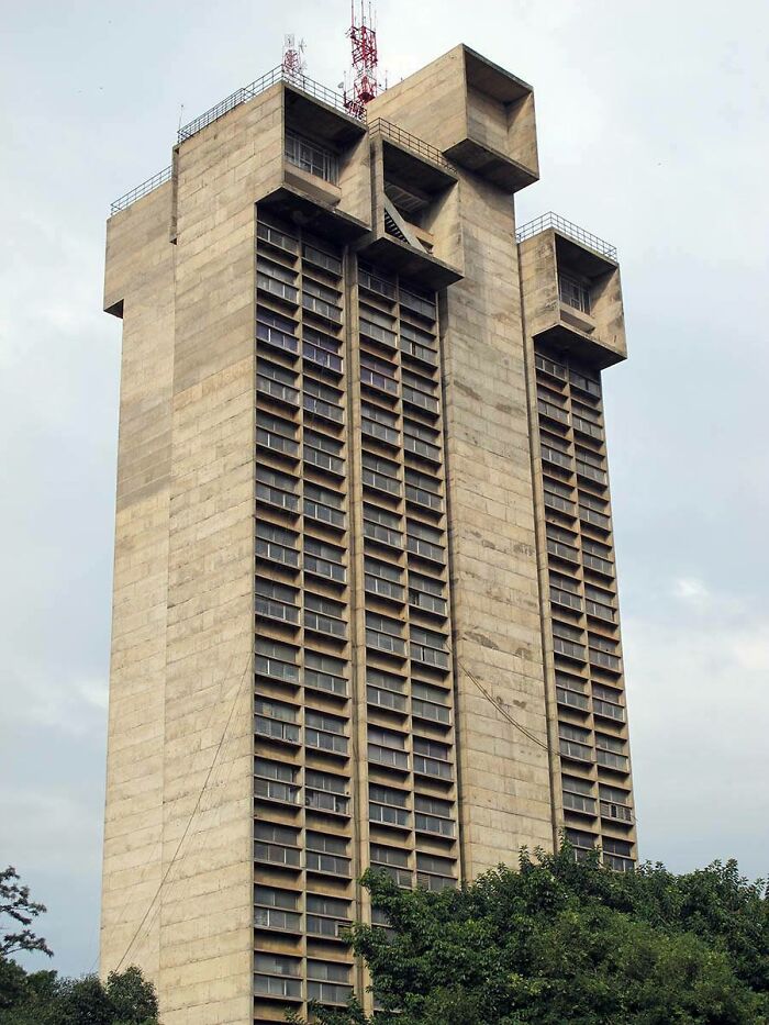 Visvesvaraya Complex, The Tower (Started In 1974, Completed In 1980) Bangalore / Bengaluru, India Architect: Charles Correa Source: Https://Benbansal.me/?p=2912