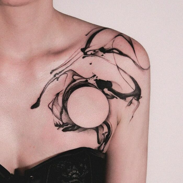 Abstract shoulder Tattoo