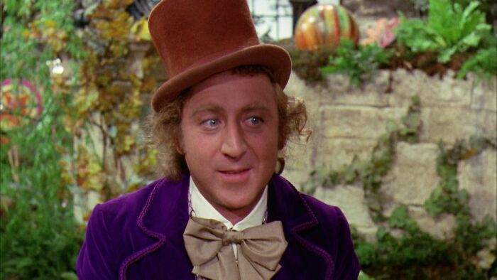 Willy Wonka looking concern 