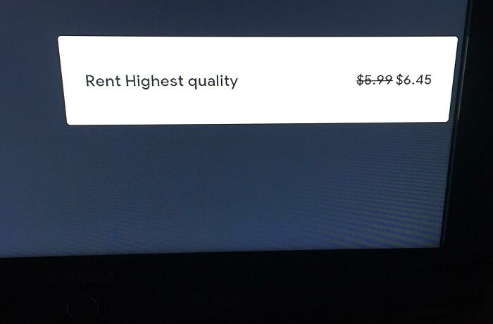 I Was In The Process Of Renting A Movie When I Noticed This. There Is No Other Quality Options Available