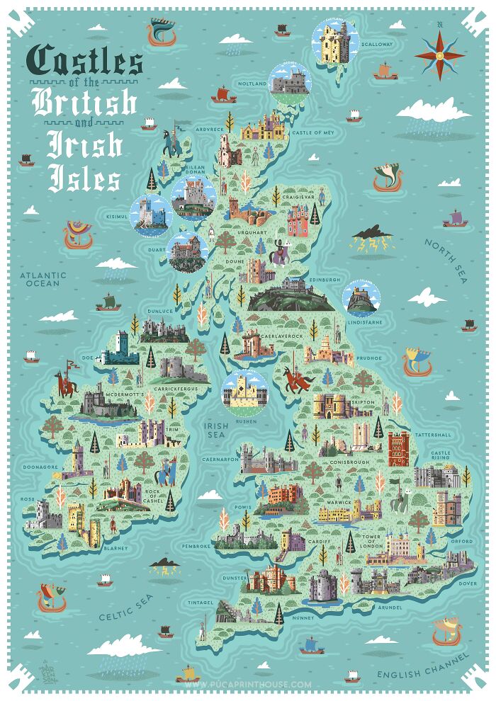 Castles Of The British And Irish Isles (Oc)