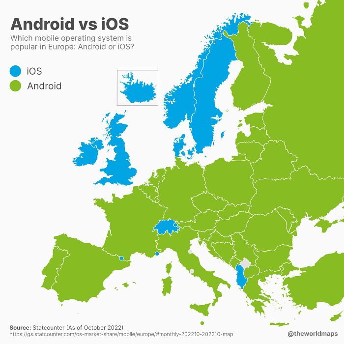 Android vs. iOS In Europe