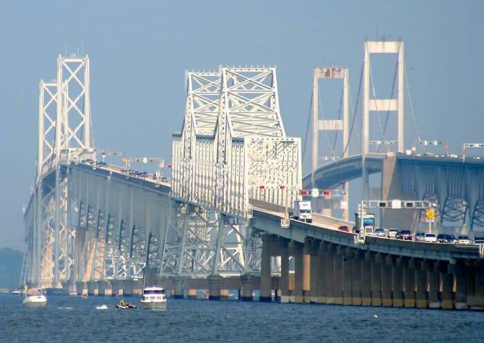 This Just Feels Like A Necessity For This Subreddit. Chesapeake Bay Bridge