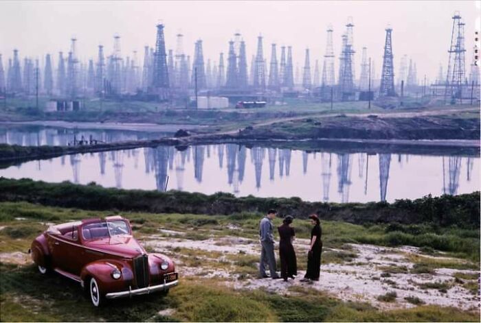 Oil Rigs, Signal Hill, Los Angeles 1941