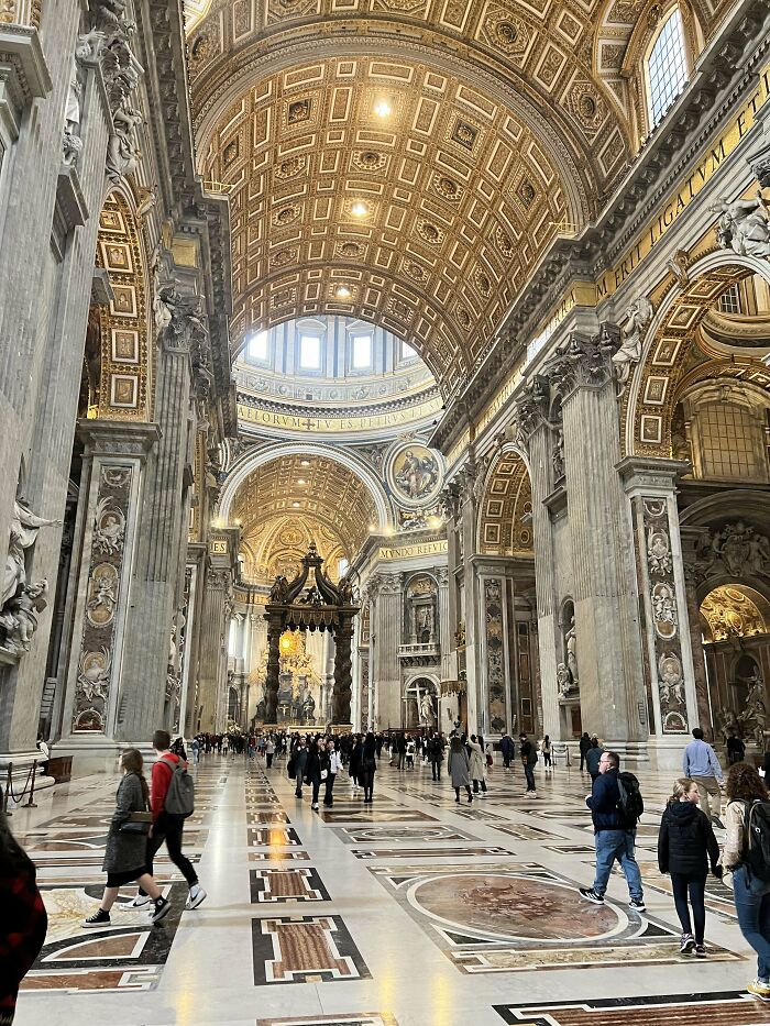 Went To St. Peter’s Basilica Today And The Sheer Size Of It Made Me Feel A Little Uneasy Tbh