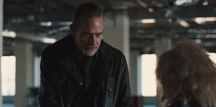 Negan talking to someone