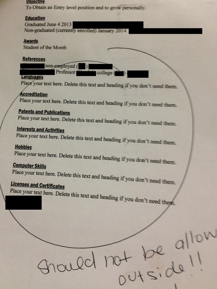 Someone Dropped Off Their Resume Where I Work, I Feel Like I Should Call Them And Let Them Know