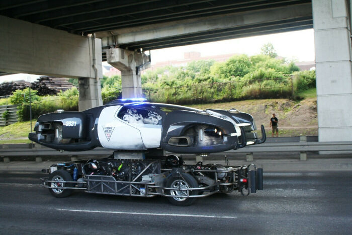 A "Hovering" Police Car From Total Recall