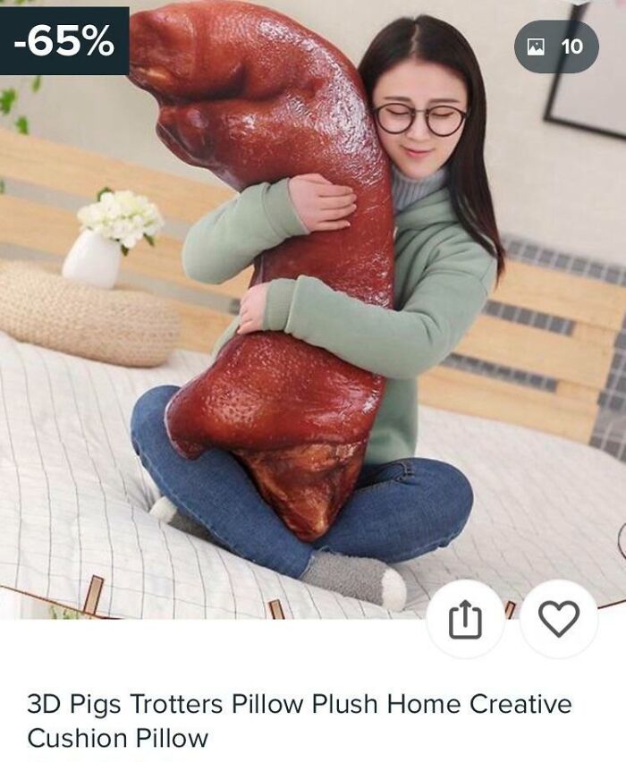 Finally. A Pillow Shaped Like A Giant Pigs Trotter!