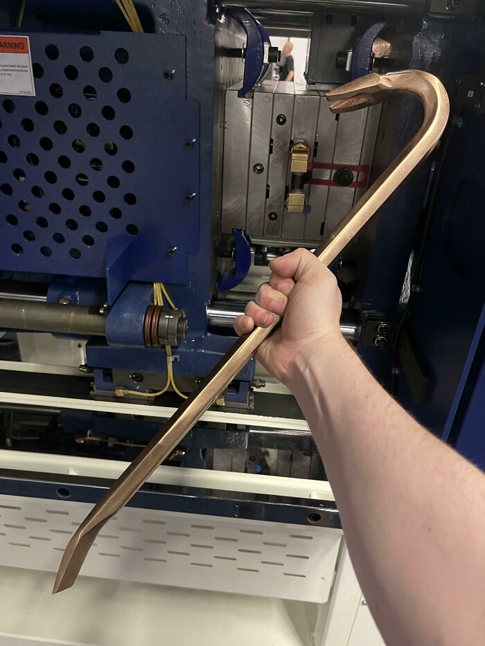 Brass Crowbar For Working On Plastic Injection Molds